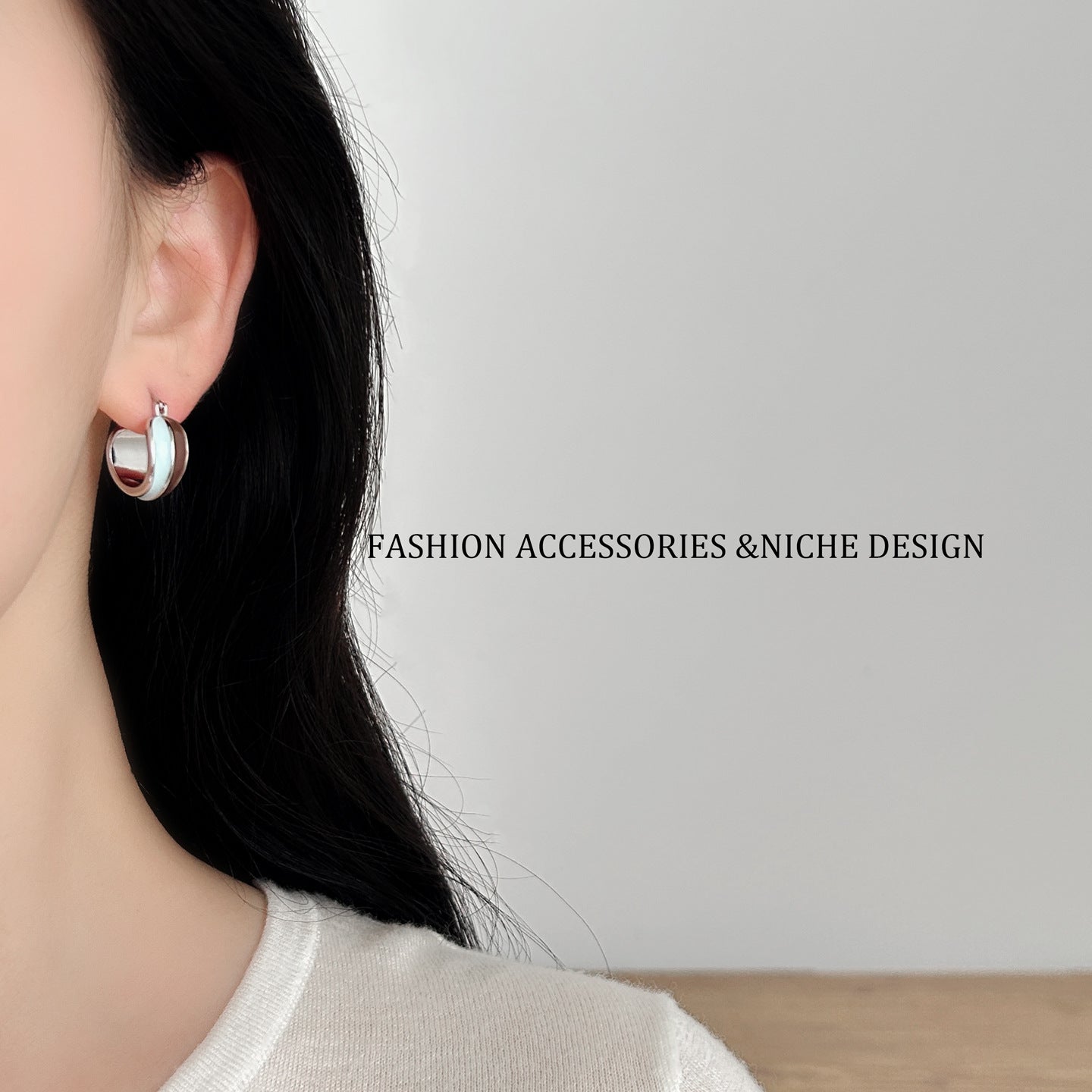 Fashion Cool Contrast Color Drip Glazed Stud Earrings