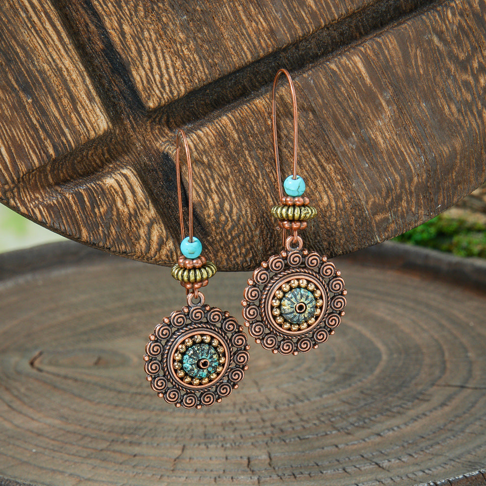 Attractive Antique Bohemian Ethnic Style Handmade Earrings