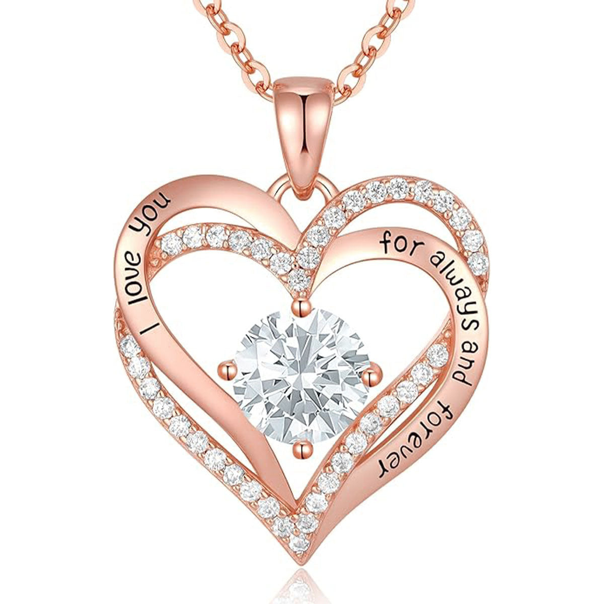 Gold Color Heart To Give Mom Necklace