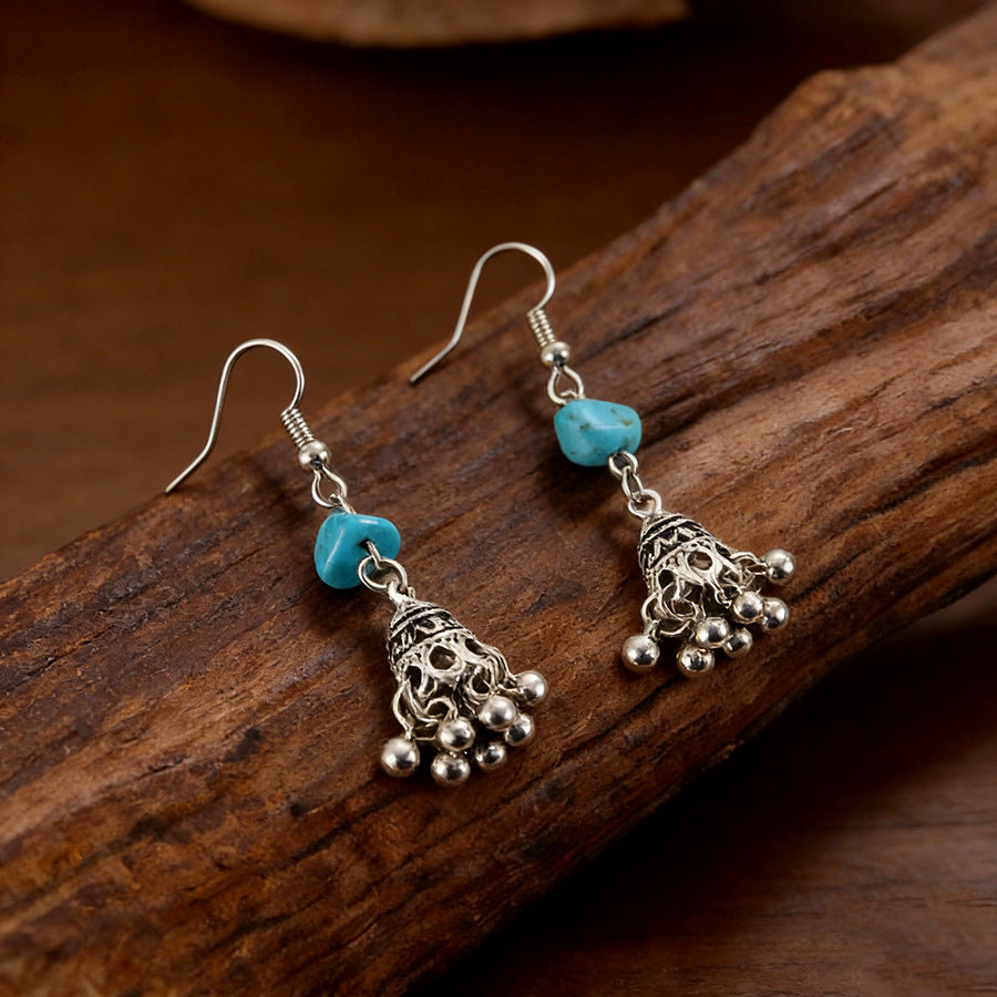 Women's Entry Lux Classical Bell Bird Cage Earrings