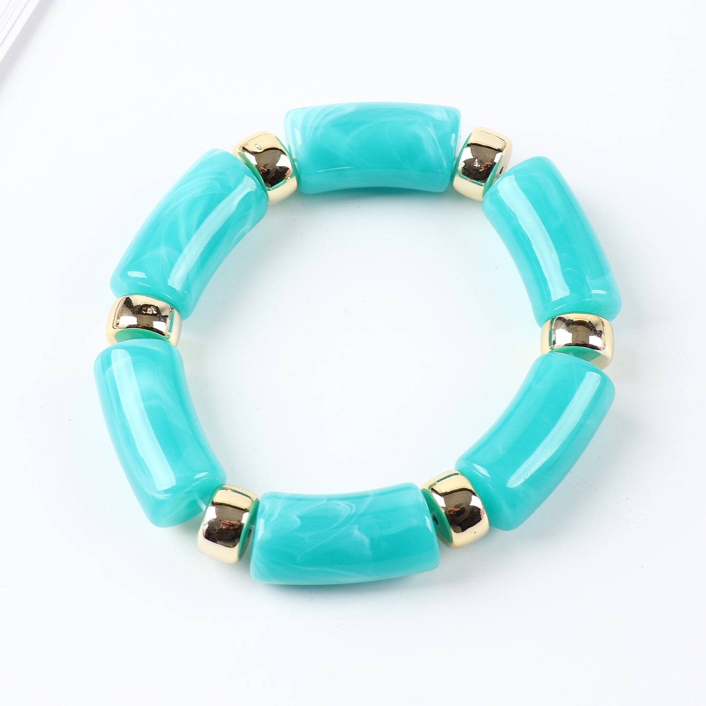Acrylic Handmade Exaggerated Color Matching Design Bracelet