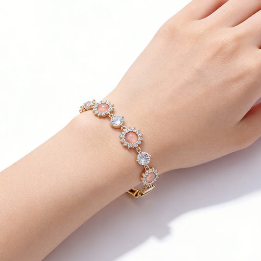 Sunflower Full Diamond Light Luxury Minority Design Jewelry Set