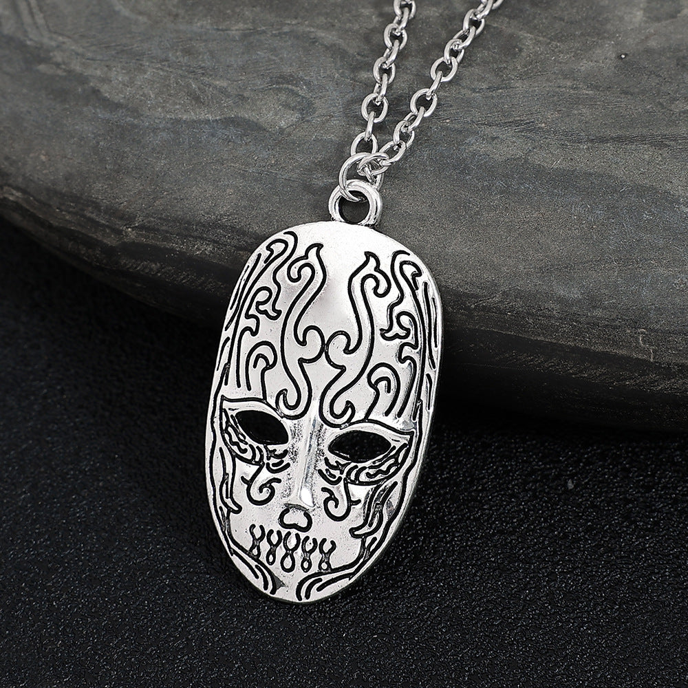 Men's Films Television Series Death Mask Head Long Pendants