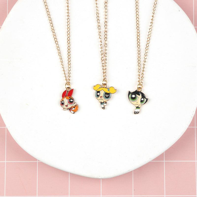 Children's The Cute Cartoon Fashion Personalized Female Necklaces