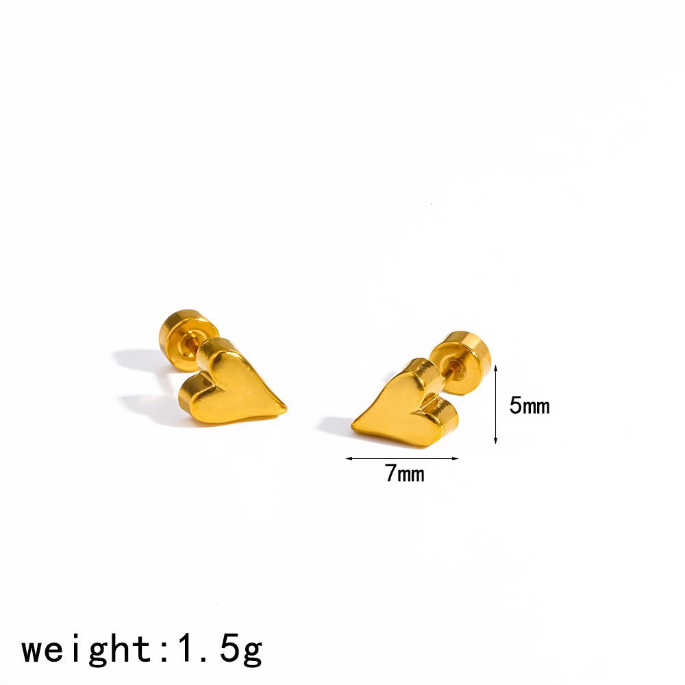 Gold Stainless Steel Female Niche Temperament Rings