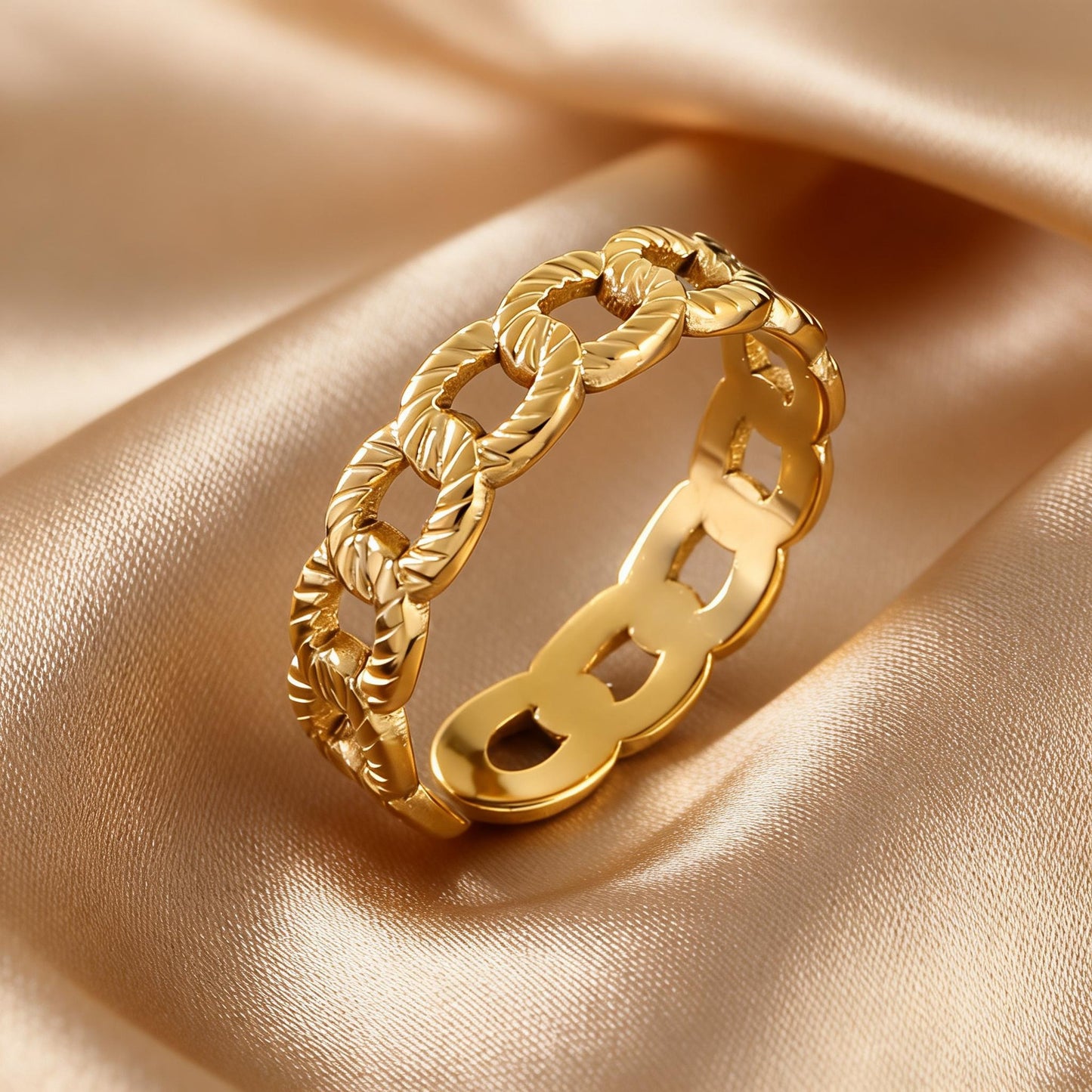 Steel Open-end Niche High-grade Fashion Trend Affordable Luxury Style Ring