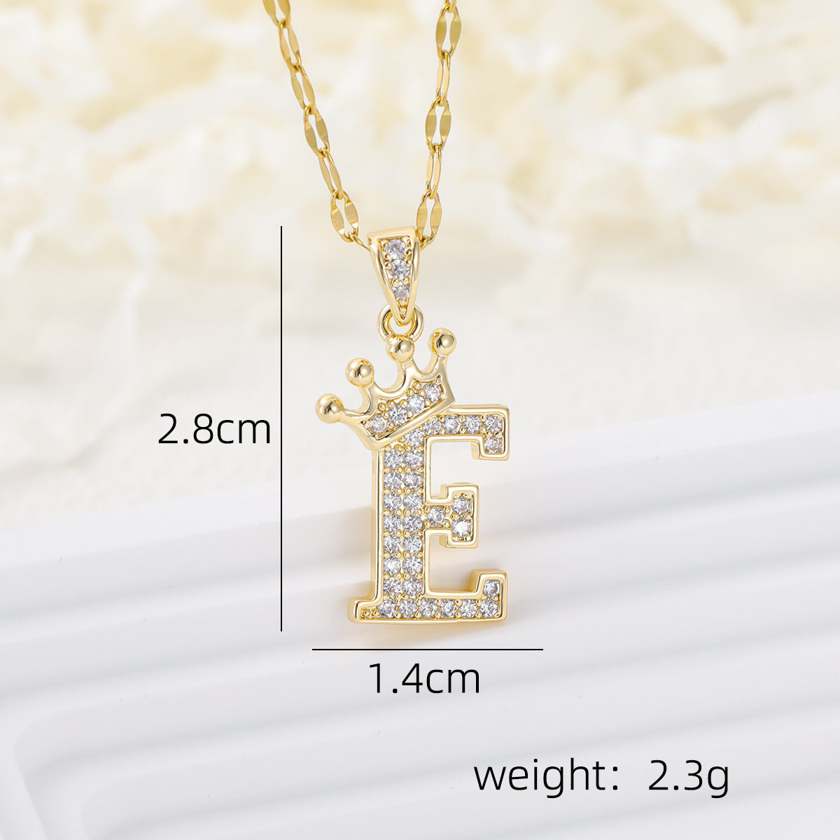 Casual Crown Letters Diamond Fashionable Female Necklace