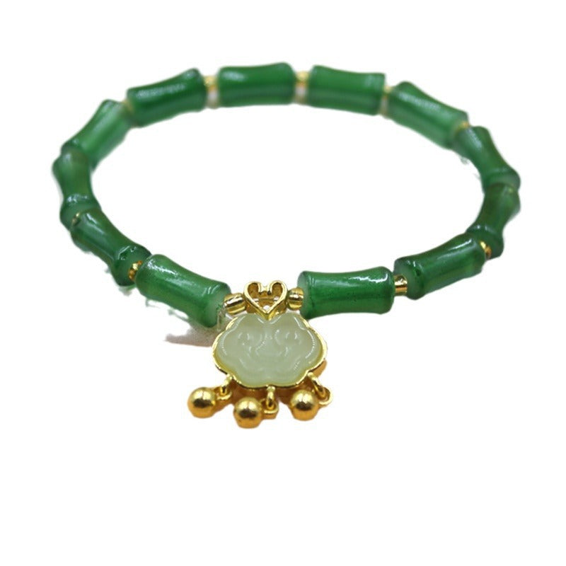 Bamboo Joint Longevity Lock Festival High Creative Girlfriends Bracelet