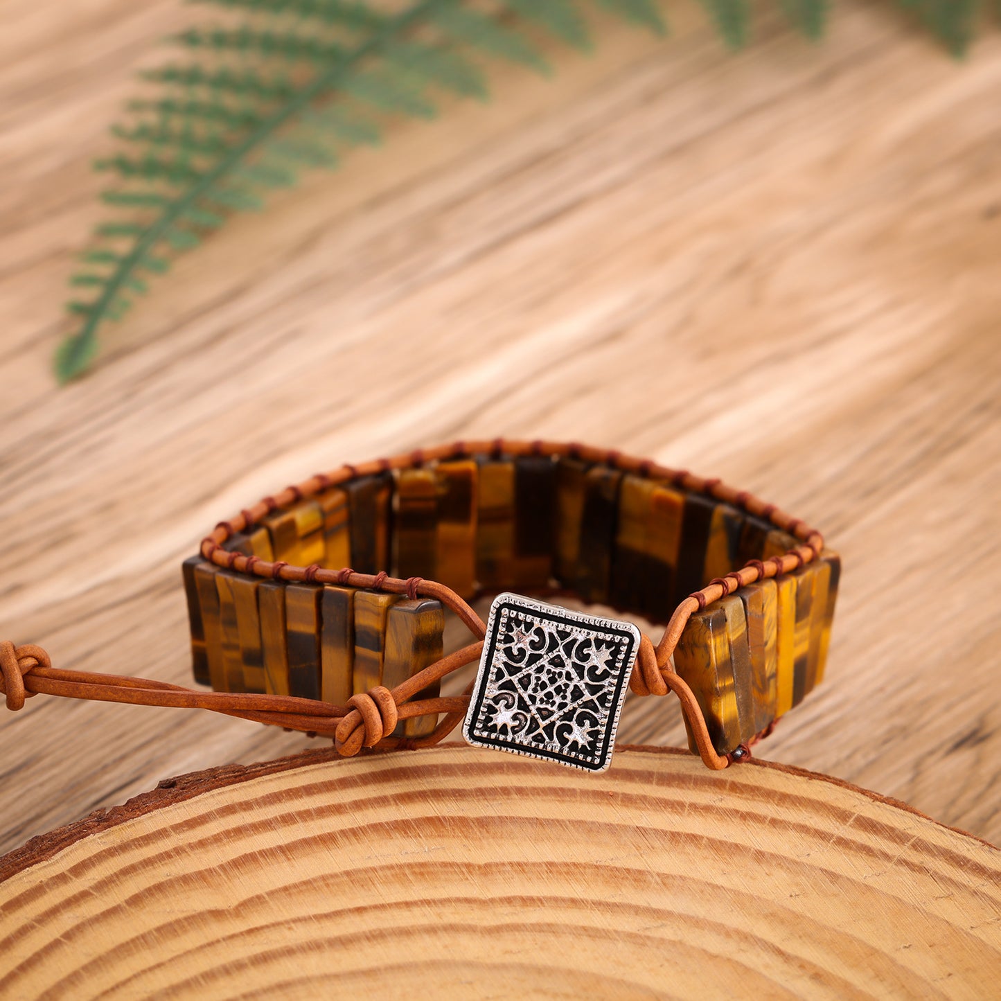 Imitation Handmade Woven Leather String Bohemian Bracelet