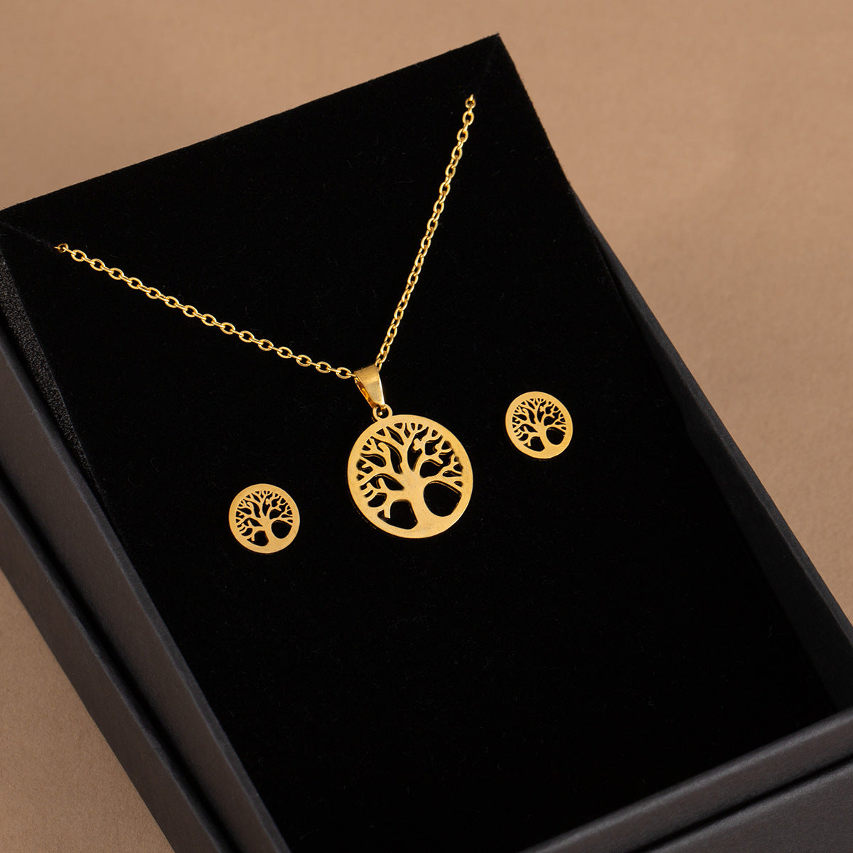 Stainless Steel Design Fashion Suit Metal Style Geometric Heart Necklaces