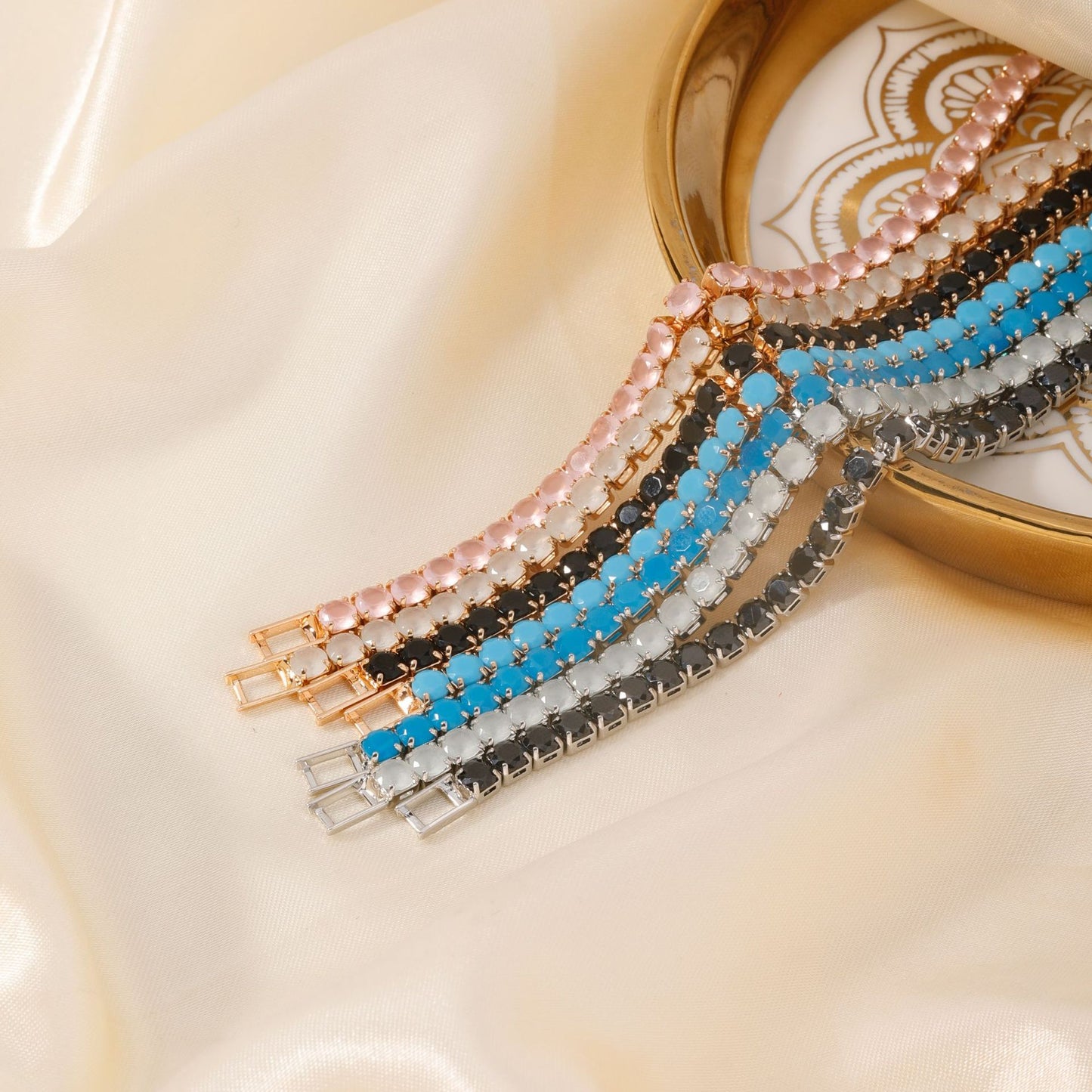 Live Broadcast Full Diamond Female Refined Zircon Luxury Bracelet