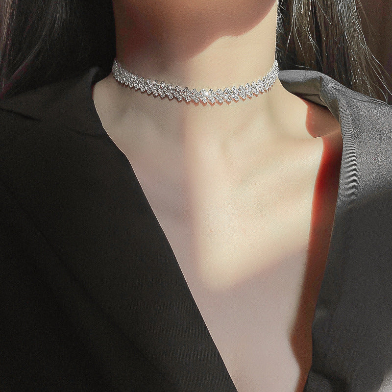 Graceful Personality Neckband Neck Short Clavicle Chain Female Necklaces
