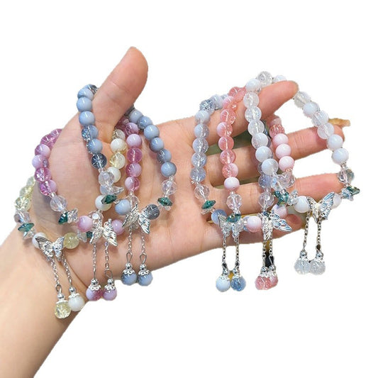 Hot Flower Glaze Female Design Glazed Cultural Creative Hand Scenic Bracelet