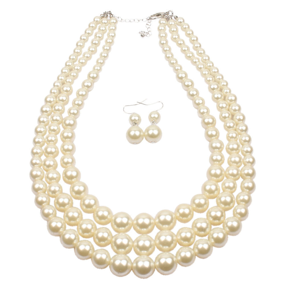 Imitation Pearl Suite High Sense Minority Earrings