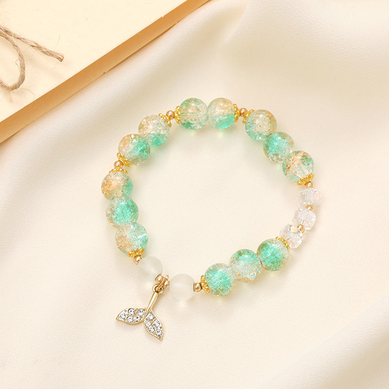 Graceful Crystal Super Moonstone Couple Girlfriends Bracelet