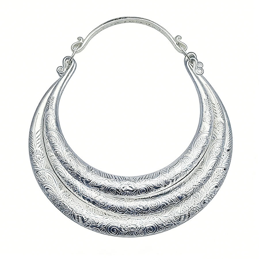 Ethnic Minority Characteristic Large Festival Perform Dance Pattern Collar