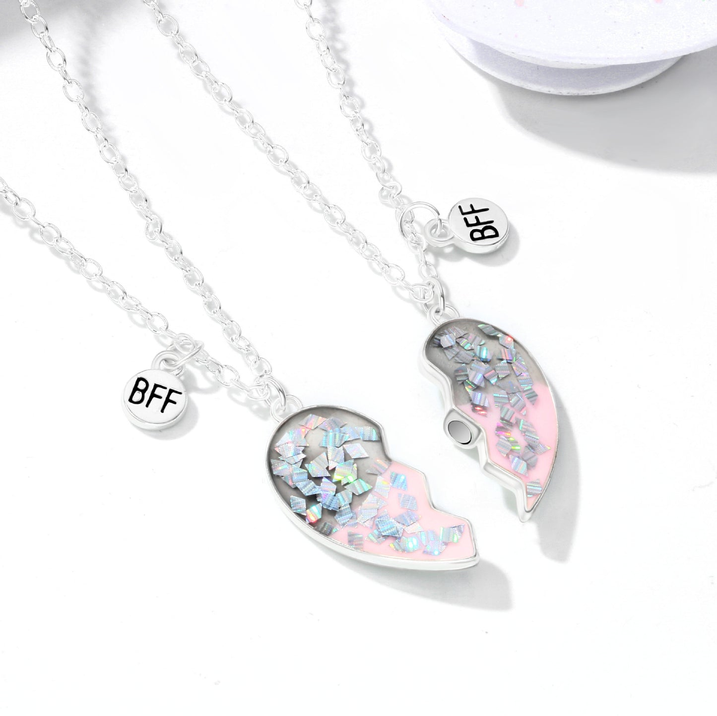 Children's Sequin Love Oil Dripping Good Friend Necklace