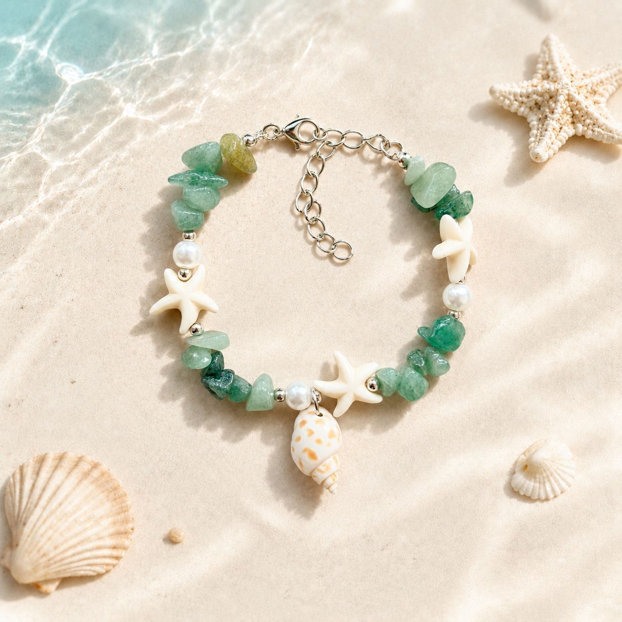 Conch Starfish Gravel Travel Commemorative Gift Scenic Spot Bracelet