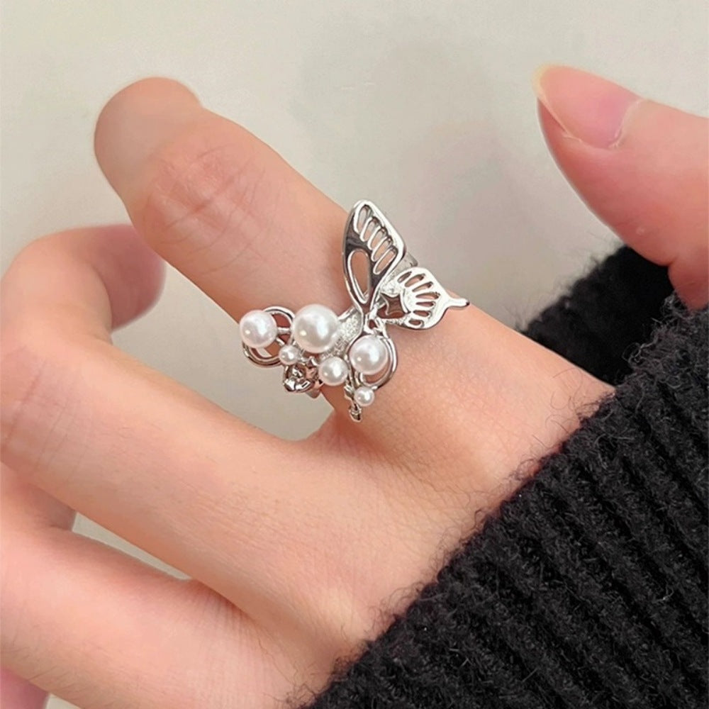 Women's Light Luxury High-grade Sense Niche Twin Index Finger Elegant Rings