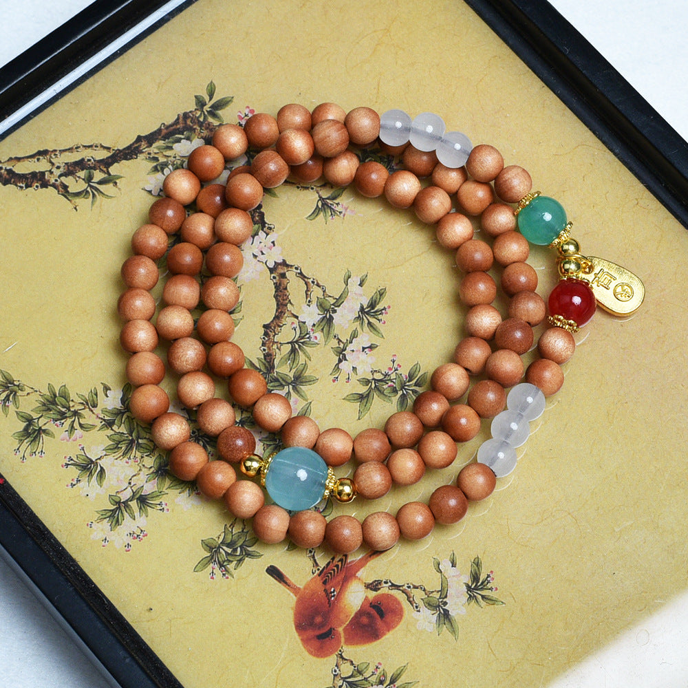 Barbie Sandalwood Tassel National Style Female Artistic Bracelets