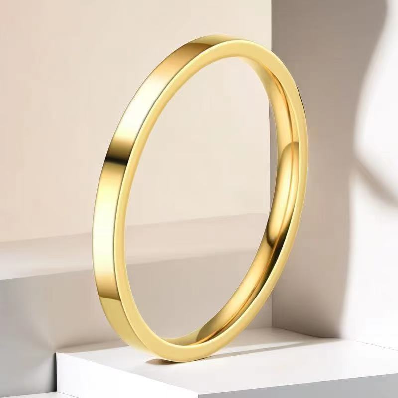 Men's Steel Personalized Trendy Cold Niche Glossy Rings