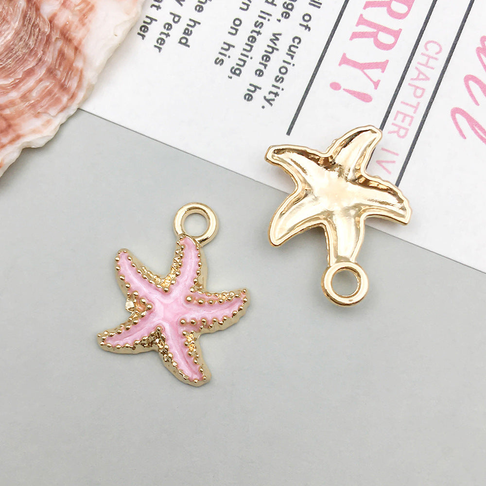 Oil Dripping Alloy Ocean Seahorse Dolphin Series Jewelry Accessories