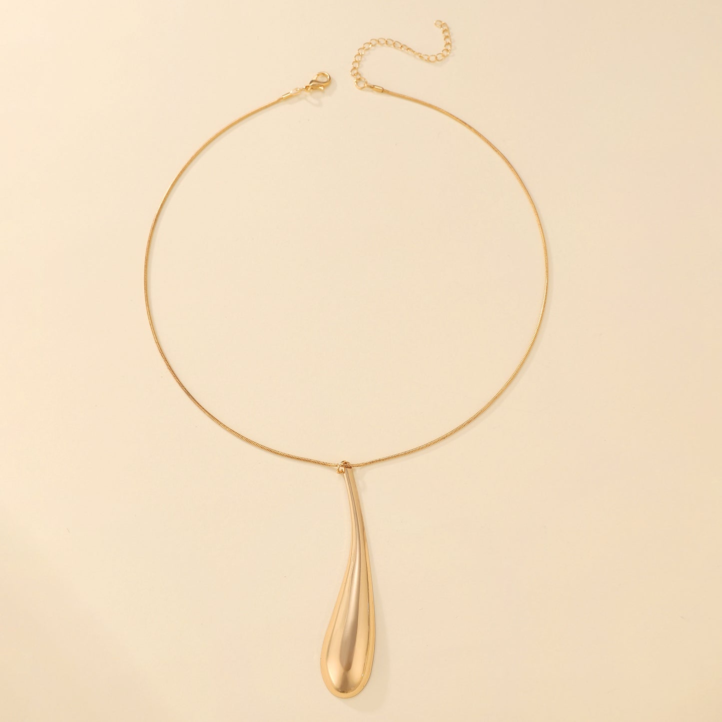 Exaggerated Punk Big Water Drop Ear Fashion Trend Short Jewelry Set