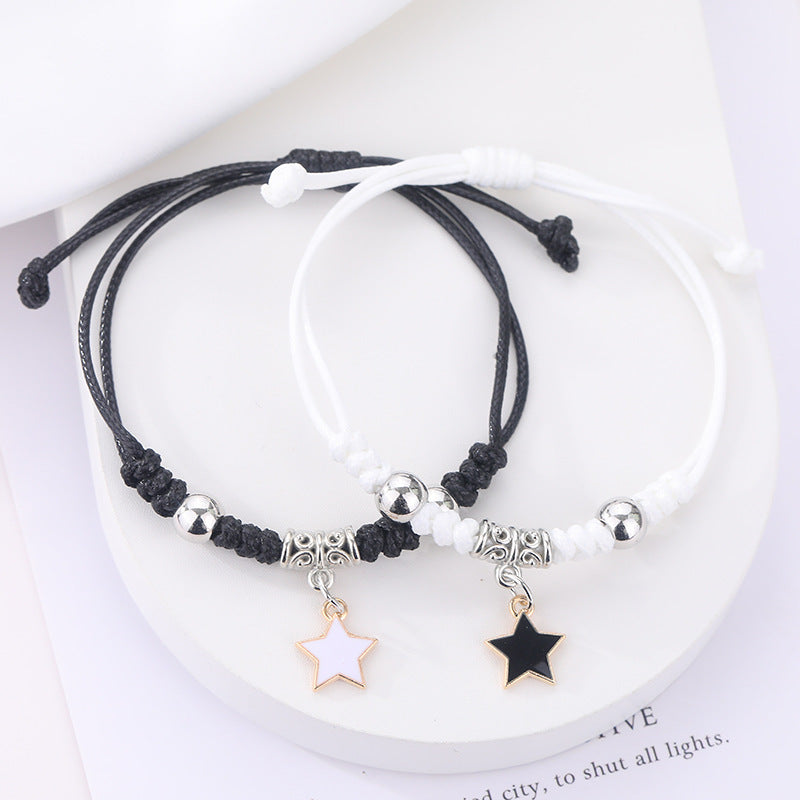 Cartoon Good-looking Woven Korean Style Fresh Carrying Strap Female Creative Bracelet