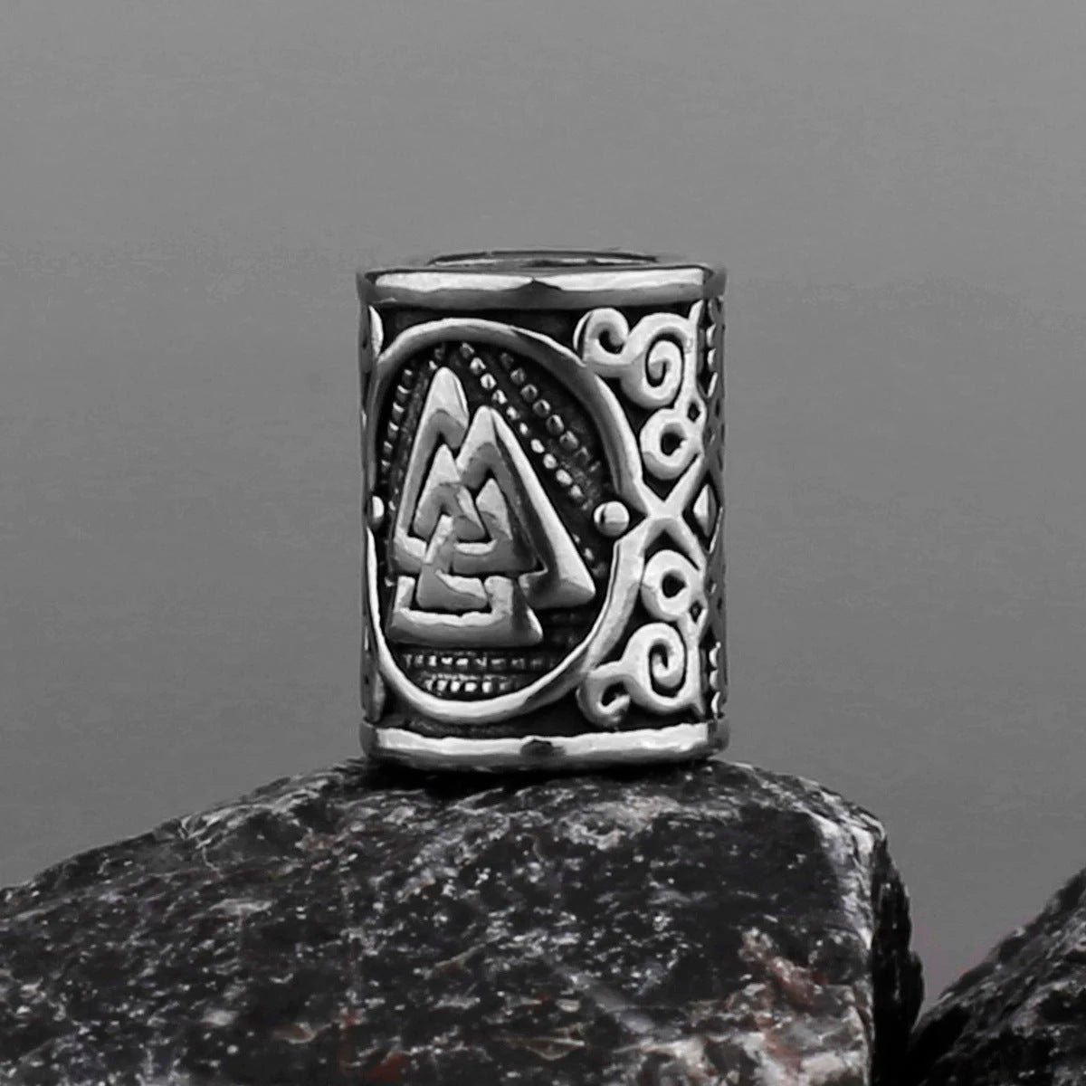Viking Letter Titanium Steel Vintage Stainless Casing Necklace