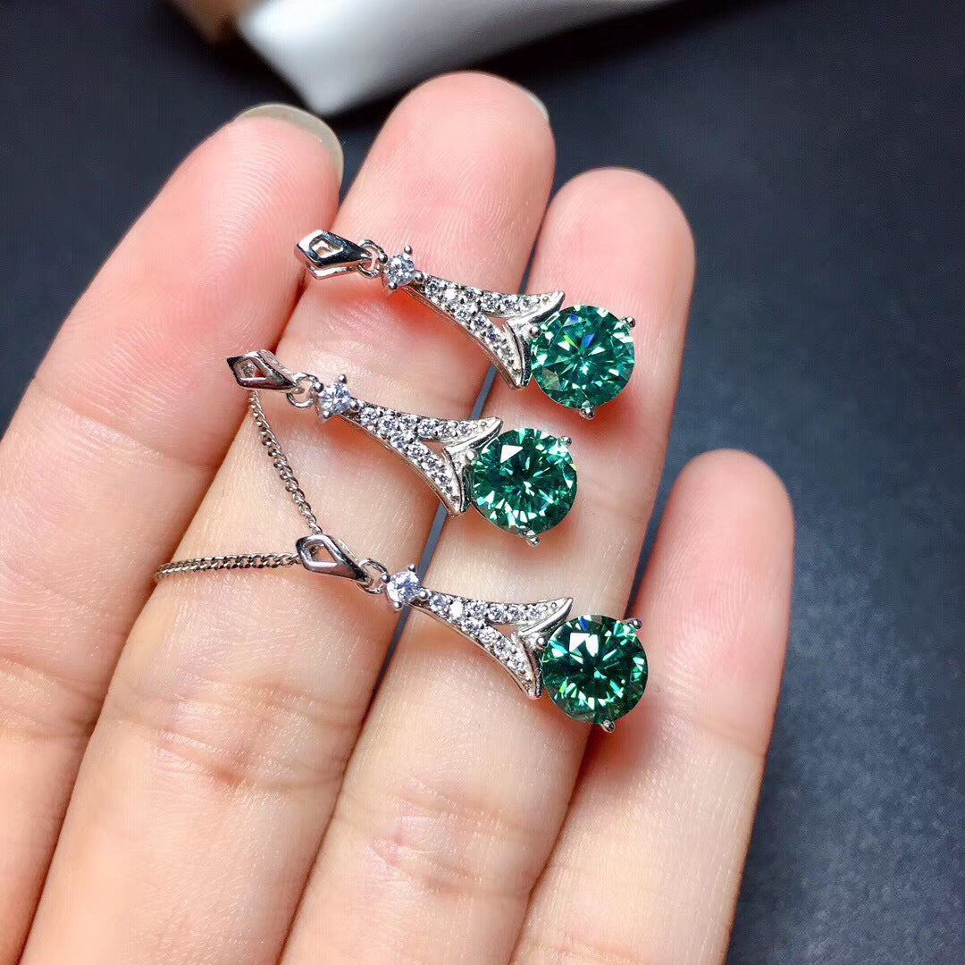 Broadcast Full Diamond Karat Eight Hearts Arrows Imitation Pendants