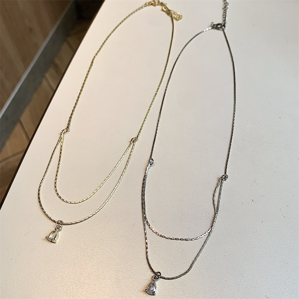 Women's For Cold Feeling Light Luxury Minority Clavicle Necklaces