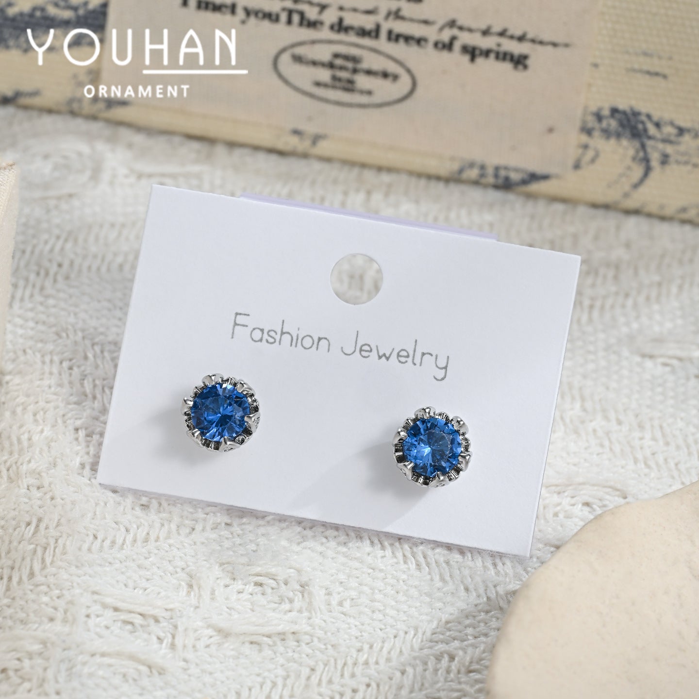 Flower Sier Needle Simple Fashion High Sense Stud Earrings