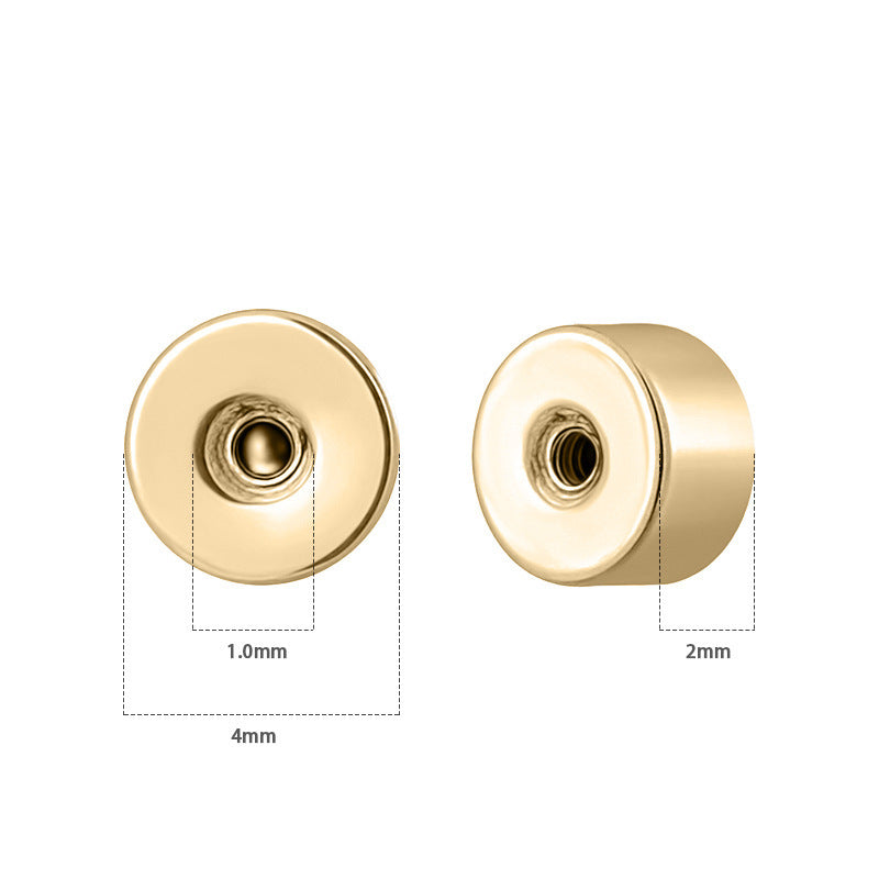 Earplug Ear Bone Ball-shaped Round Cake Stud Earrings