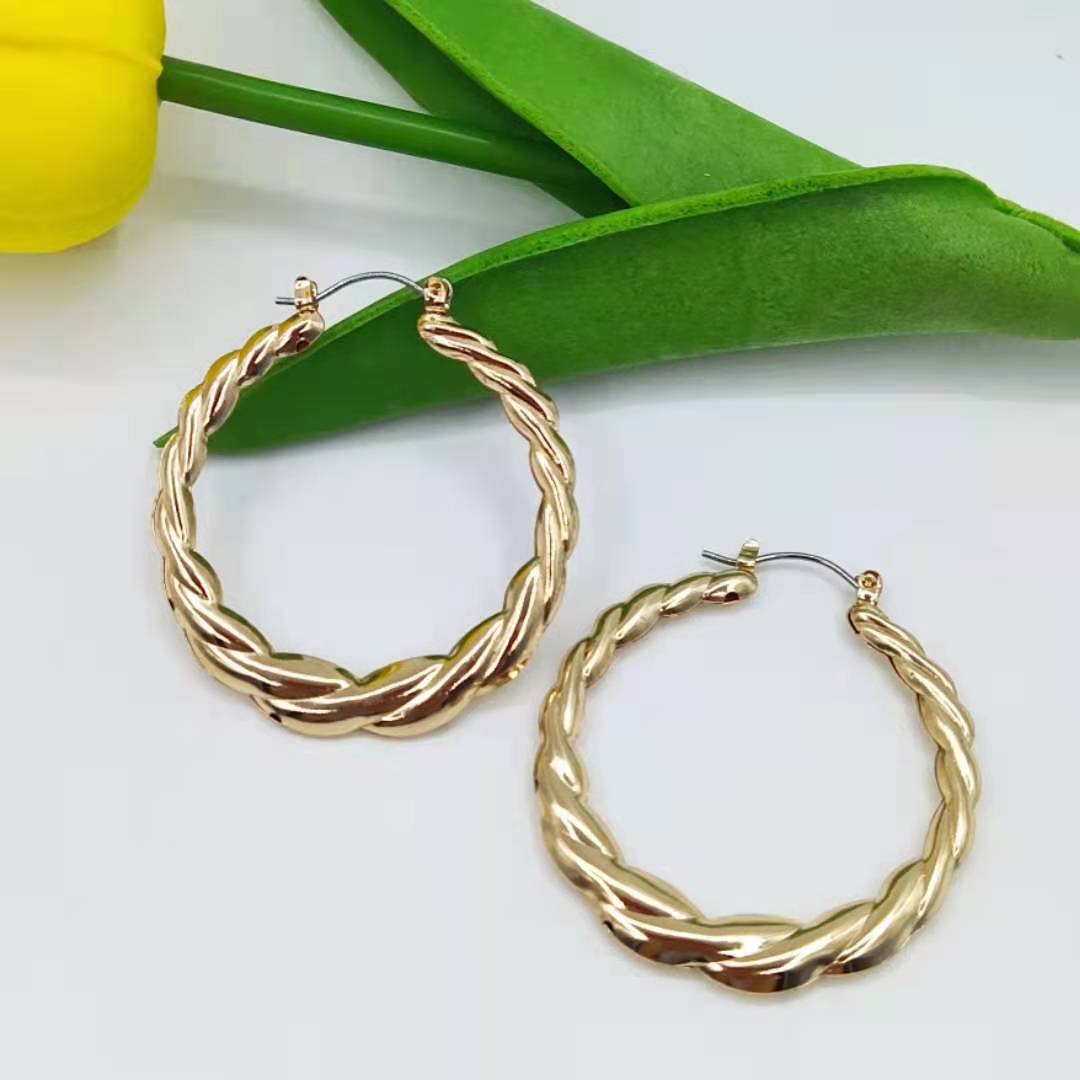 Bamboo Ear Geometric Creative Fashion Punk Earrings