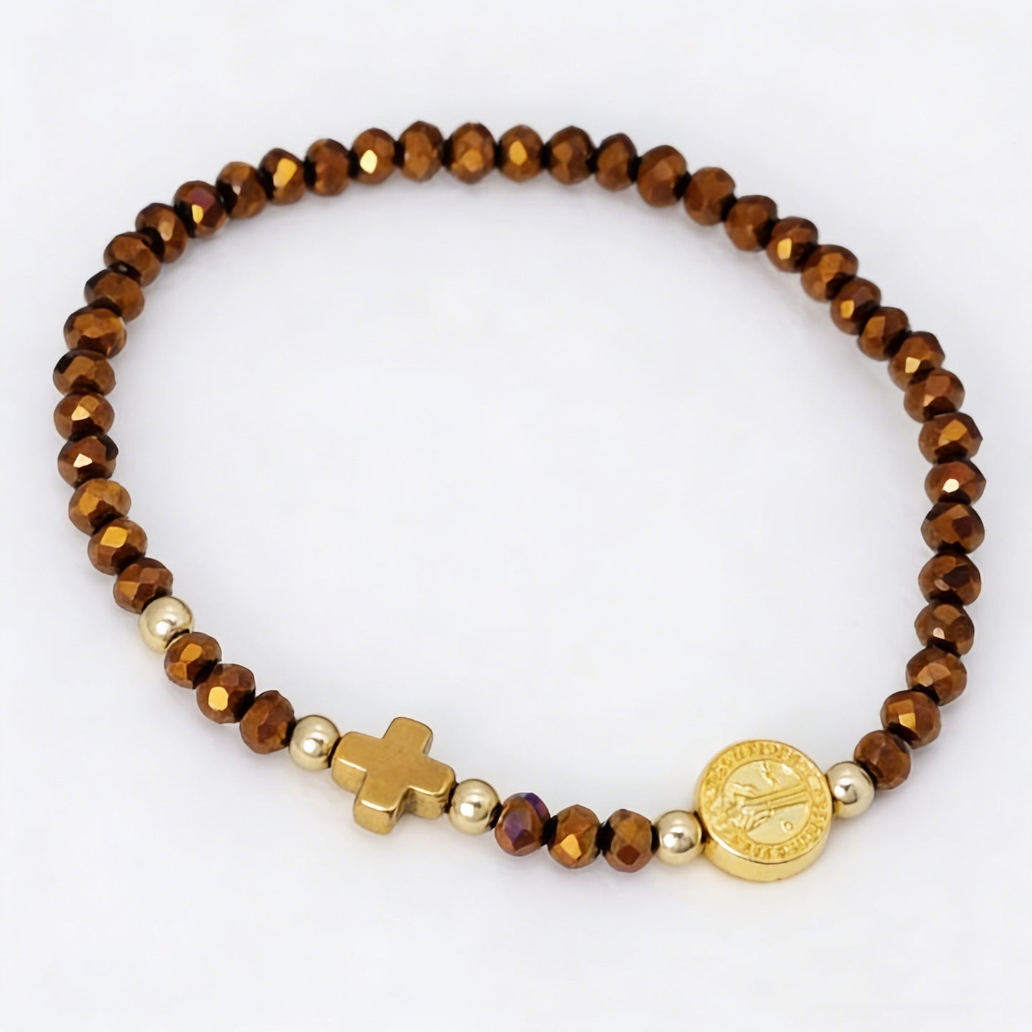 Boho Cross Artificial Crystal Color Fashion Bracelet