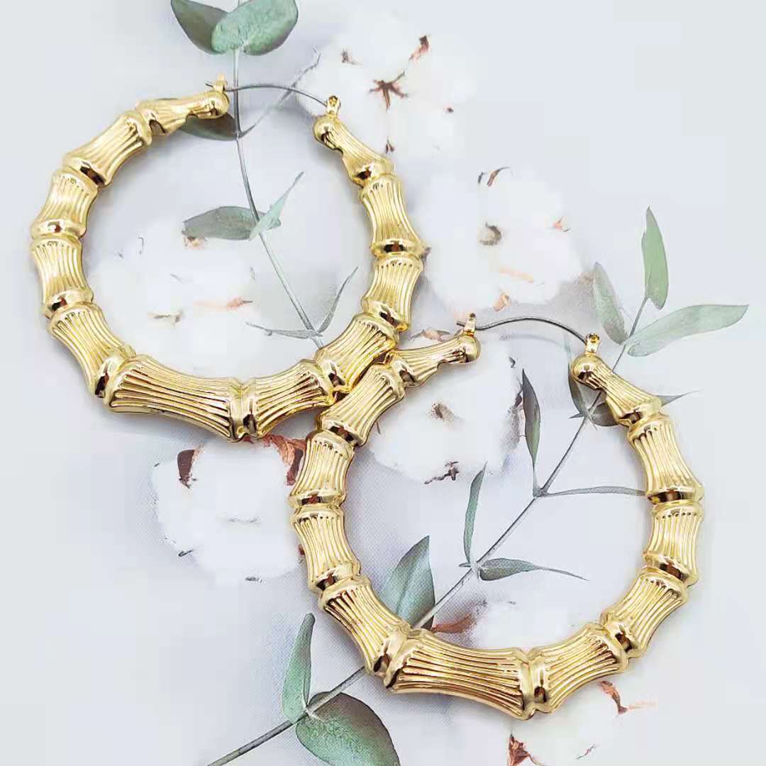 Bamboo Ear Geometric Creative Fashion Punk Earrings