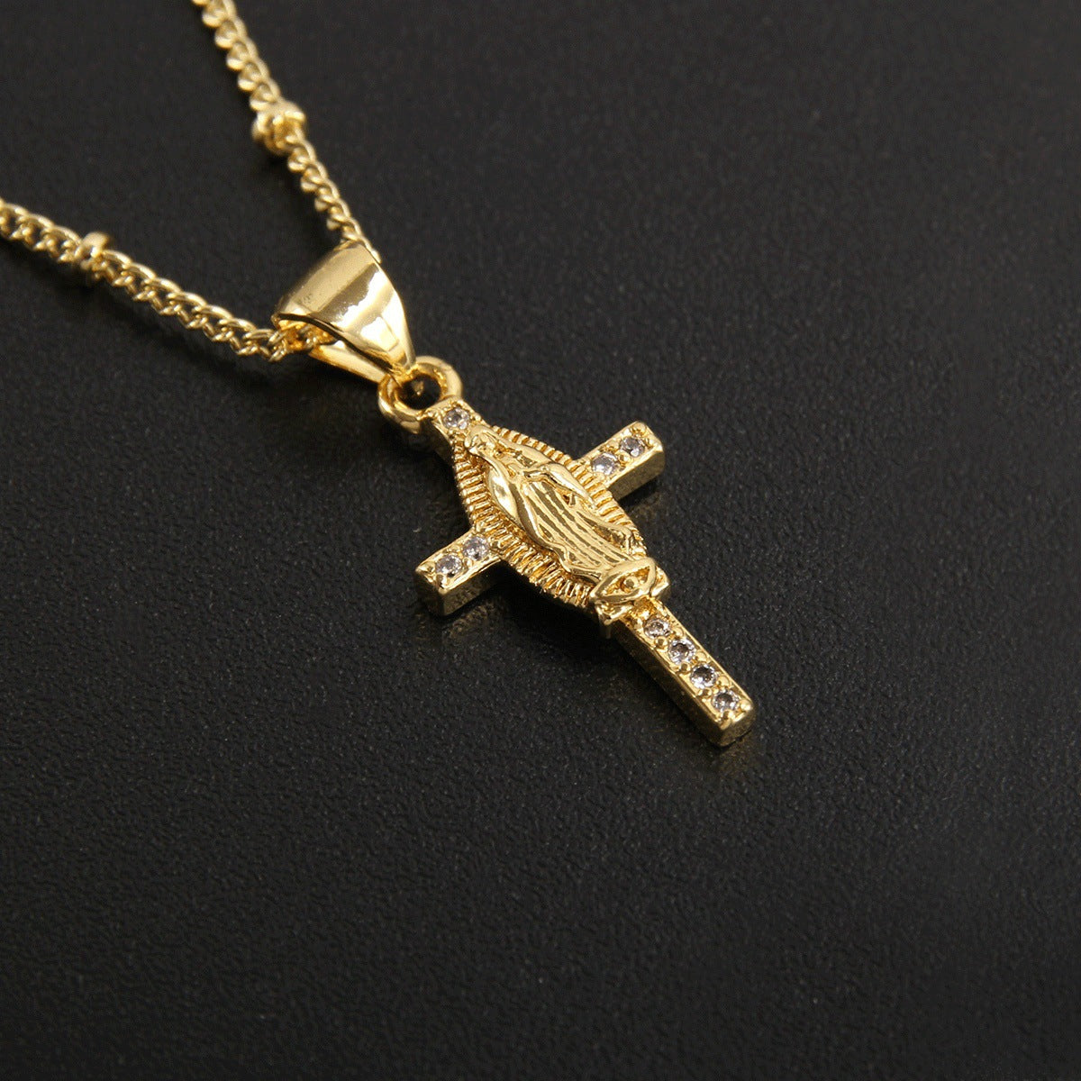 Women's & Men's Trendy Cross Zircon Artistic Retro Necklace