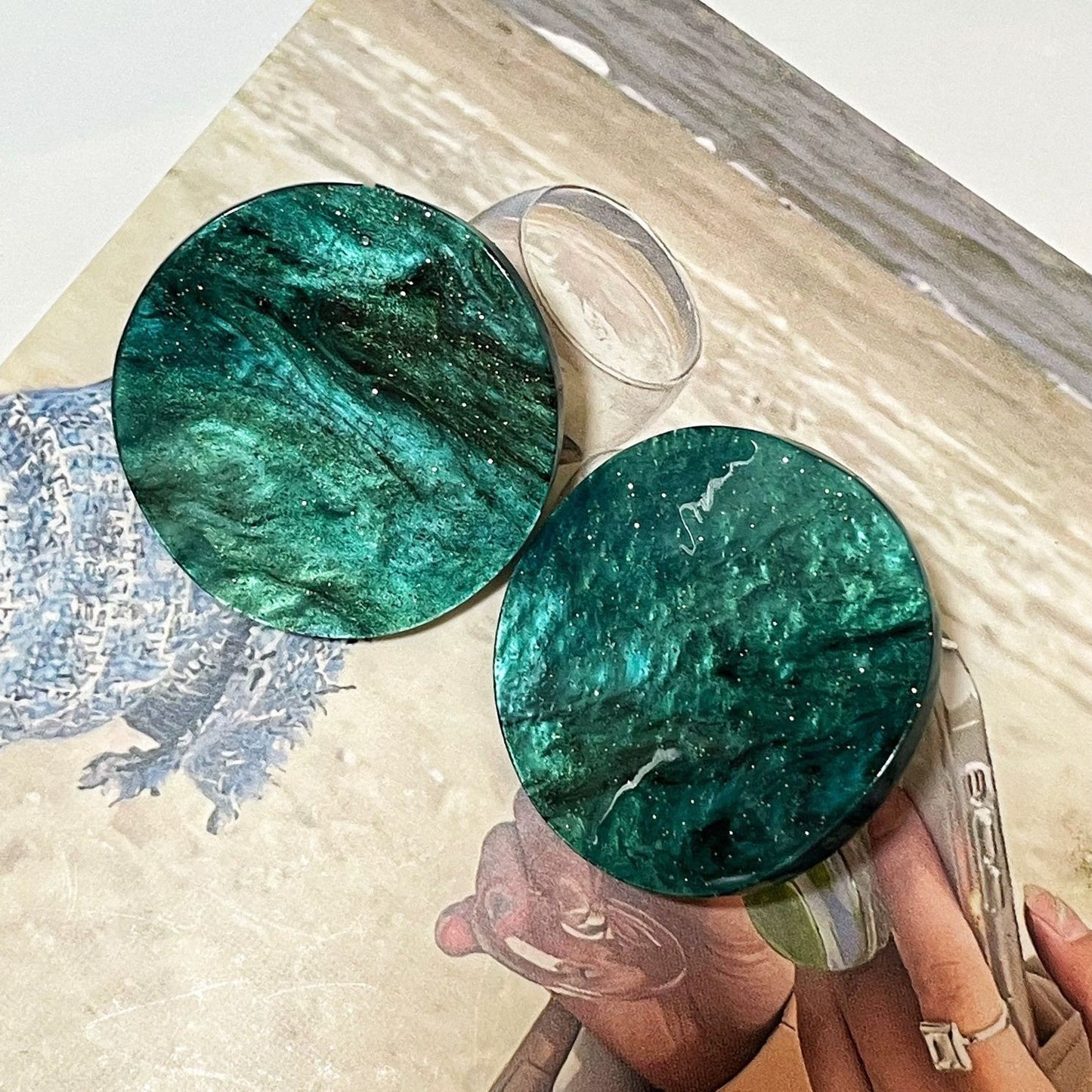 Artsy Semicircle Elegant Wild Candy Color Personalized Earrings
