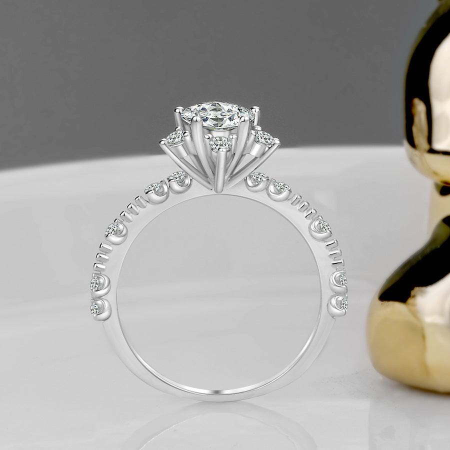 Women's Karat Little Star Artificial Diamond Bright Ring