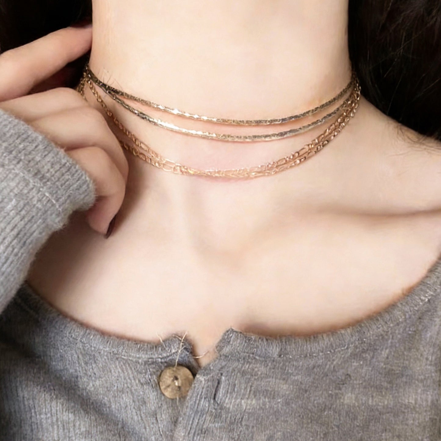 Design Style Kendall Chain Stackable Wear Necklace