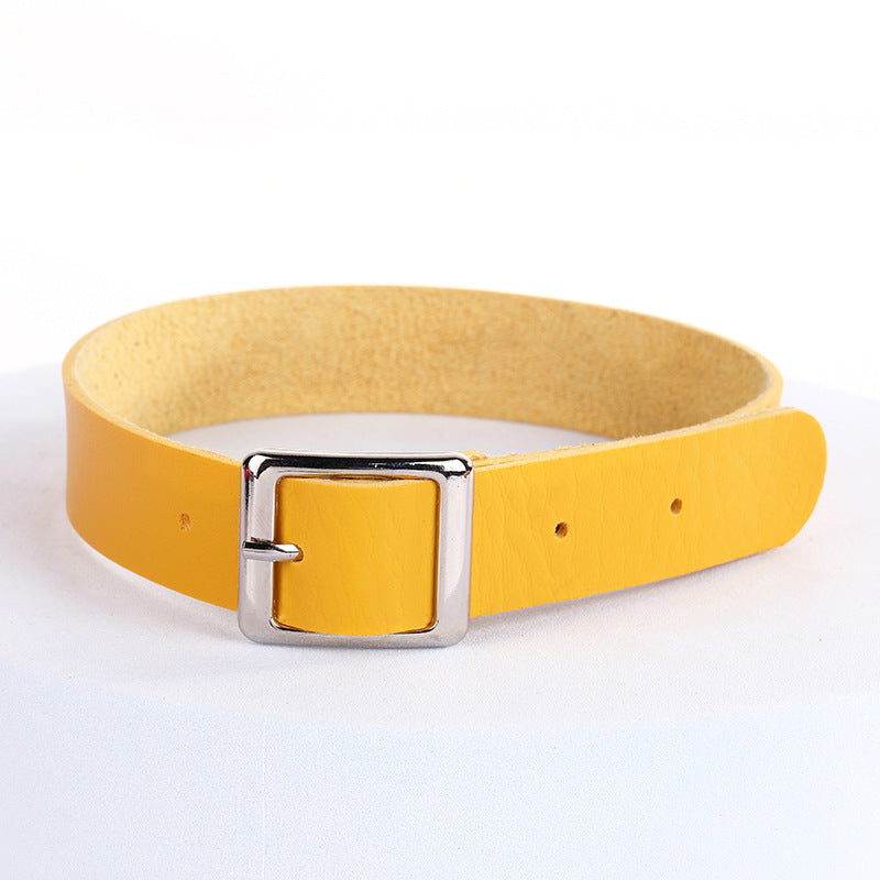 Simple Choker Punk Street Shot Chain Square Collar