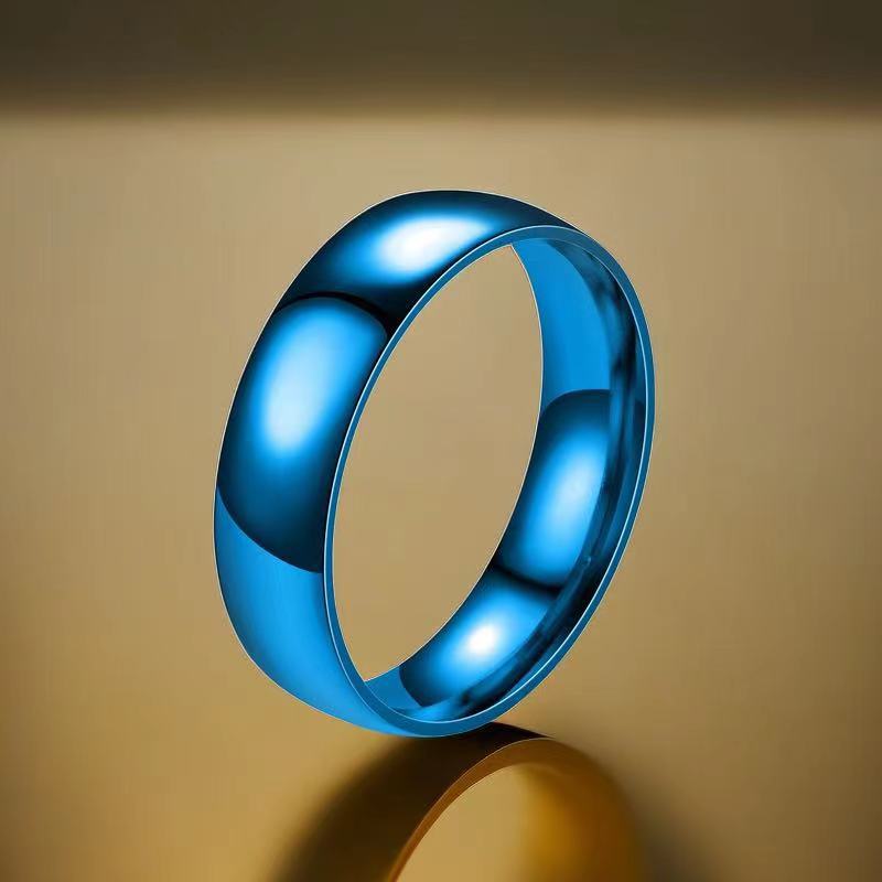 Stainless Steel Style Niche Advanced Light Luxury Titanium Simple Ring