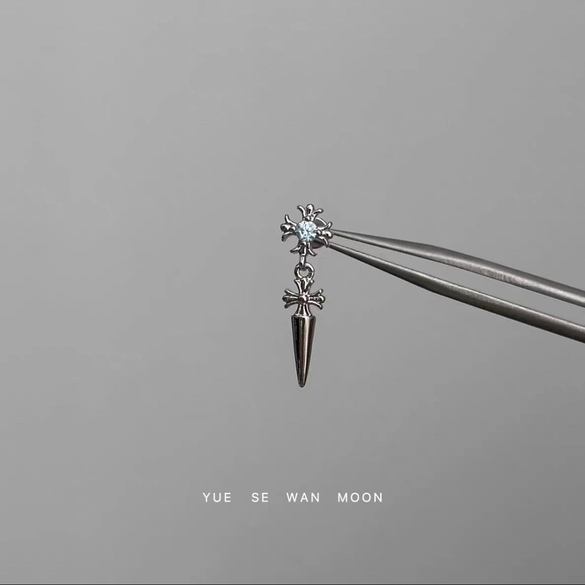 Culture Cross Love Wings Bone Sweet Cool Stud Earrings