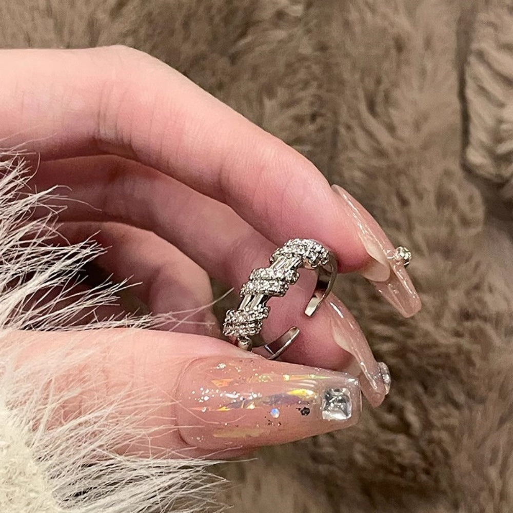 Women's Light Luxury High-grade Temperamental Minority Design Opening Ring