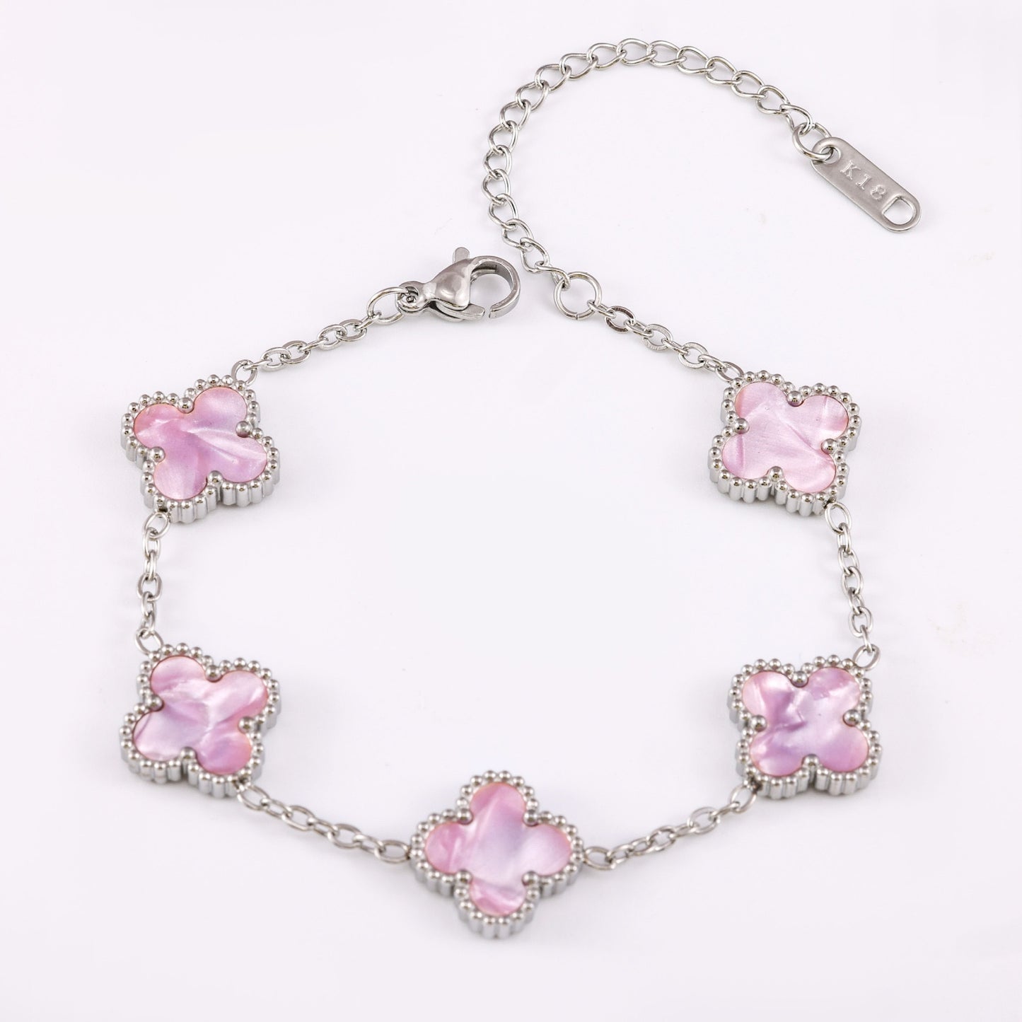 Women's Stainless Steel Clover Pork Belly Affordable Luxury Bracelets