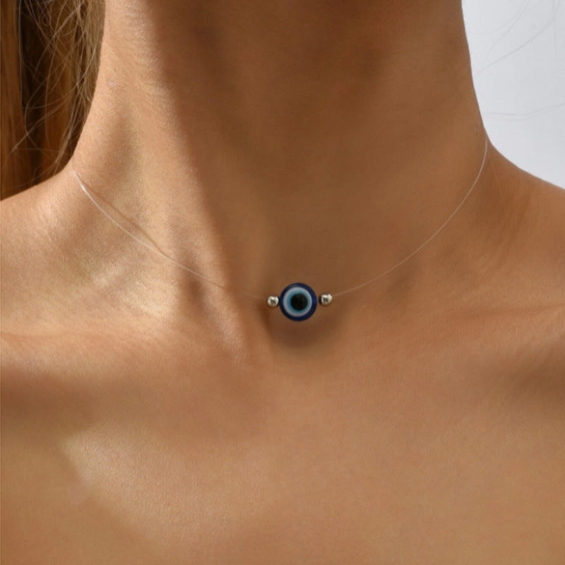 Devil's Eye Simple Clavicle Chain Female Cold Necklaces