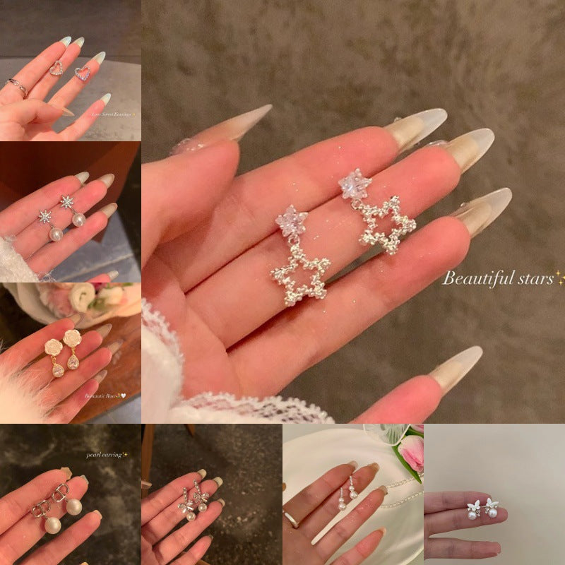Women's Star Ear Light Luxury Dignified Generous Style Rings