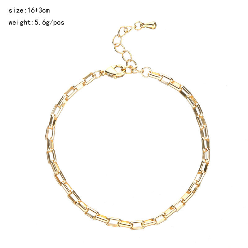 Women's Jewelry Chain Simple Elegant Delicate Gold Bracelets