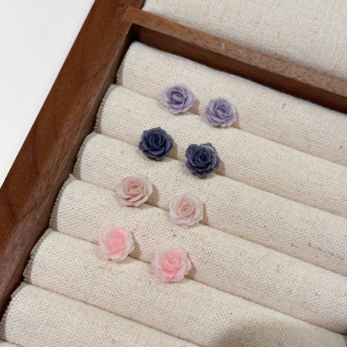 Series Sier Needle Light Luxury Simplicity Niche Alluvial Gold Flower Rings