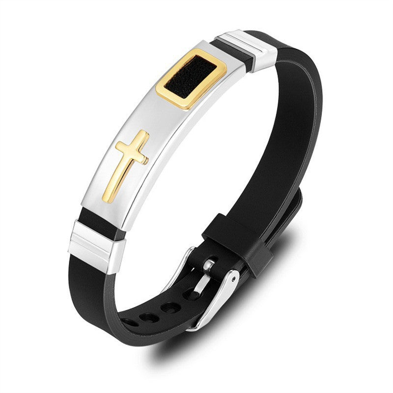 Religious Cross Adjustable Mesh Band Popular Bracelets